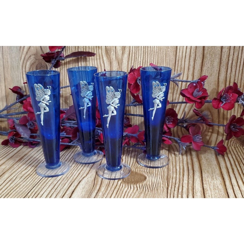 Blue Fairy/Fae Shot Glass Set